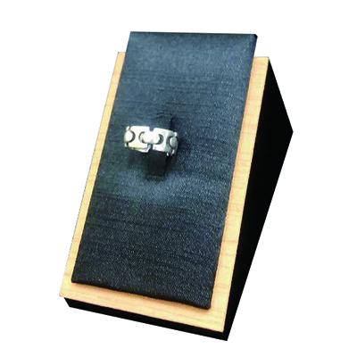 歐風斜面戒-黑金