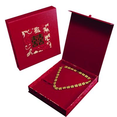 緹花雙囍套鍊盒BHA11S