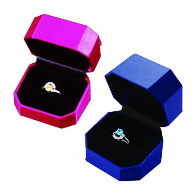 八角緞帶戒指盒